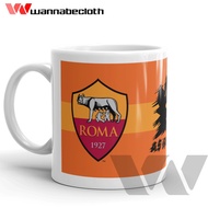 AS Roma Mug AS Roma Glass Ball Mug Ball Glass Custom Mug Unique Printed Mug AS Roma Logo Mug