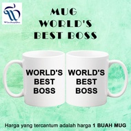 UNIQUE CUSTOM MUG WORLD'S BEST BOSS Ceramic Mug Customised Mug