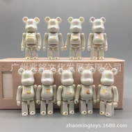 Bearbrick Building Block Bear Cross-Border Trendy Play Violent Bear 10th Generation Pearl Letter Bear Movable Doll