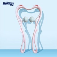 天鵝款手動肩頸按摩器 手持夾頸按摩器 粉色
