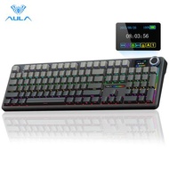 AULA F108 PRO 5V 104/2.4G/ RGB 8000mAh /  Papan Kekunci Boleh Disesuaikan AULA F108 PRO 5V 104-Kekun