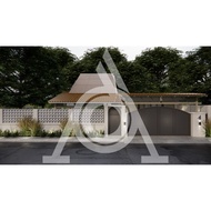 Sketchup Enscape 3d modelling exterior farmhouse concept