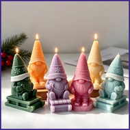Christmas Candle Mold Easy Release Reusable Cute Dwarf 3D DIY Handmade Candle Molds for Home Bakery 