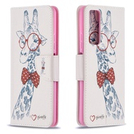 For Huawei Y7A Y6S Y6 Y7 2019 Painted Pattern Cartoon Phone Case Leather Wallet Card Slot Flip Case