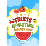 Fruits Adventure coloring book (18 pages)