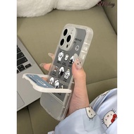 Mickey Little Bichon's Day Apple 13PROMAX Phone Case iPhone16 Bench Bracket 15 All-Inclusive 14 Tran