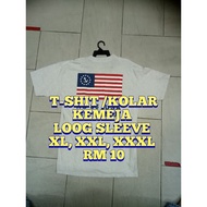 (Random color) T-shirt , T-shirt berkolar XL,XXL,
