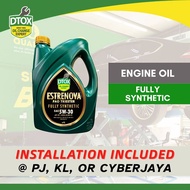 [Installation Provided] ENGINE OIL SERVICE PACKAGE DTOX ESTRENOVA 0W20/5W30/5W40/5W50 Fully Syntheti