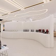 JKGHK Paper Retractable Room Divider, Paper Room Divider Privacy Screen, Floor-to-Ceiling Folding Re