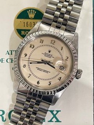 🌈🌈新返貨品🌈🌈📃連出世紙📃🥛罕有原裝奶寶璣面🥛🥰🥰👔Vintage Rolex Datejust 16030 連原裝62510H厚五珠帶👔KCB374（旺角店）