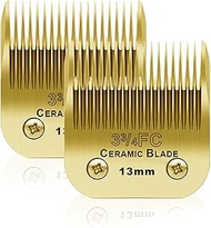 BESTBOMG 2 Pack 3-3/4FC Dog Grooming Replacement Blade Compatible with Heiniger/Moser Max45/Andis/Os