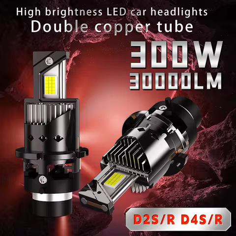 2pcs Car LED Headlight Bulbs D2S D4S 300W 30000LM 6000K D1S D2R D3S D4R Canbus HID Turbo Auto Lamp P