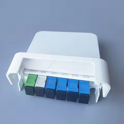 2115 Indoor Optical Router 1x4 Optical Fiber Terminal Box Panel with Splitter - Fibre Optic Distribu