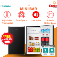 (FREE DELIVERY KEDAH, PERLIS & PENANG) Hisense 60L 110L Single Door Mini Bar Refrigerator Small Frid