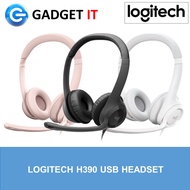LOGITECH H390 WIRED HEADSET FOR PC/LAPTOP, STEREO HEADPHONES WITH NOICE CANCELLING MIC, USB-A (HEAD-