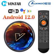 VONTAR H1 Android 12 TV Box Allwinner H618 Quad Core Cortex A53 Support 8K video BT Wifi6 Google Voice Media Player Set top box TV Receivers