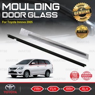 MTIS JAPAN TOYOTA INNOVA TGN40 2005 GLASS DOOR MOULDING SEAL RUBBER OUTER STRIP WINDOW GETAH TINGKAP