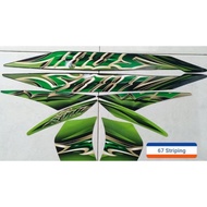 Striping Sticker Yamaha Mio Soul 2010 Green Motorcycle