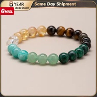 Wealth Bracelet Chic Bead Natural Stone Bracelet Citrine Dolomite Malachite Random Pattern String