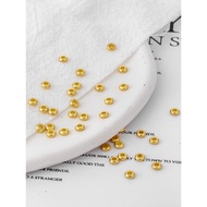 18k Gold-Packed Color-Preserving Accessories/Spacer 3mm/4mm Spacer Beads diy Jewelry Accessories Loo