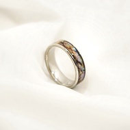 Galaxy Shell Ring Stainless Steel R1068