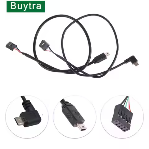 PC Computer Motherboard 9P To Micro USB To DuPont 2.54mm 5Pin DuPont USB To Micro USB Data Cord Alum