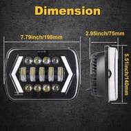 5x7'' 7x6'' LED Headlight for Ford E-150 Club Wagon E-250 E-350 Econoline F-250 F-350 F-450 Super Du