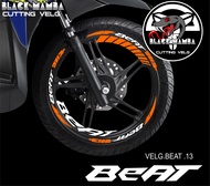 (COD) CUTTING STICKER VELG BEAT - STIKER LIS LIST VARIASI BAN/VELG HONDA BEAT 13