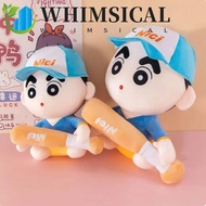 WHIMSICAL Crayon Shin-chan Plush Toy, Collection Baseball Cap Crayon Shin-chan Plush Pillow, Novelty