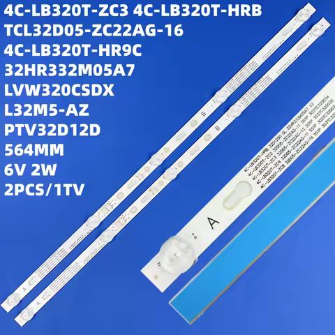LED backlight Strip 5 lamp for 32s5300 32s6500 32s6400 MI 32" TV LCD L32M5-AZ L32M5-5ARU TCL32D05-ZC