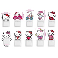 10Pcs/set Hello Kitty Stickers DIY Waterproof Refrigerator/Switch Sticker