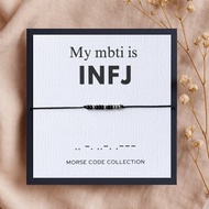 【INFJ 提倡者】MBTI 16型人格。摩斯密碼。手繩手環。神秘禮物