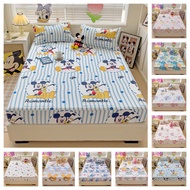 DORAMILL Lovely Duck sheets / Disneyland  Bedsheet (Single / Super Single / Queen / King)Cotton Fitted Bedsheet Set Cadar Getah Keliling Sarung BEST