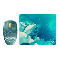 WIRELESS MOUSE (เมาส์ไร้สาย) FANTECH ARIA XD7 ATOMIC + AGILE GAMING MOUSE PAD M (BLUE)