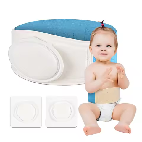 Infant Inguinal Umbilical Hernia Belt Navel Support Stickers Treatment Newborn Baby Belly Button Wit