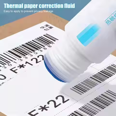 Fast-Drying Thermal Paper Correction Fluid Eraser Package Parcel Box ID Information Protector Anti P