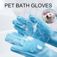 Pet Bath Cat Glove Dog Shower Gloves Brush Anti Scratch Pet Grooming Clean Tool Pet Washing Glove