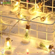 MOLIHA 2M 20Leds Christmas Lamp Garden Outdoor Pine Cone Bell Battery Powered Xmas Wedding Decoratio