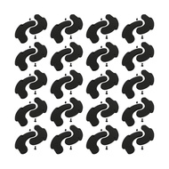 <EXQU> 40PCS Dumbbell Pads Toughened PP Shockproof Pads Barbell Cushion