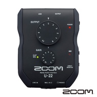 ZOOM U-22 行動錄音介面 公司貨 贈蔡司抗菌拭鏡紙20張