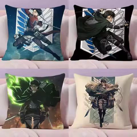 Attack on Titan Levi Ackerman Pillow Case Ultra Soft Skin Friendly Fabric Cloud Like Comfort & Conce