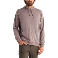 Free Fly Men’s Fleece Pullover Hoodie - Lightweight Bamboo Viscose Drawstring Hood, Front Pocket - M