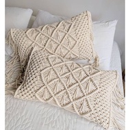 Macrame cushion cover | Macrame pillowcase 046 - 50x30cm