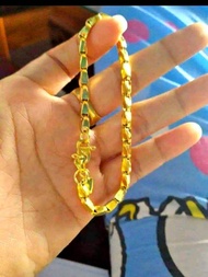 Gelang padi 1/2 sampai 10 suku lapis mas 24k perhiasan dan aksesoris