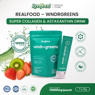 Realfood Wndrgreens Super 10000mg Collagen Bird’s Nest Drink I Minuman Collagen dengan Astaxanthin G