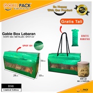 Eid Hampers Box Gable Box Rope/ Eid al-Fitr Metalize Carrying Box/ B98/