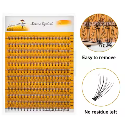 12 row mixed pack 10D/20D natural eyelash makeup eyelash extension, handmade fake eyelashes, persona