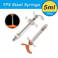 5ml Tpx syringe Veterinary Fiber glass syringe for pig Poultry chicken sheep Vaccine injection syringe