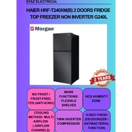 Haier HRF-T240XM(B) 2 Doors Fridge  Top Freezer Non Inverter G240L