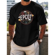 Epcot Men'S Short-Sleeve Summer Tees, Stylish And Trendy Printed Shirts for Men, Casual Round Neck T